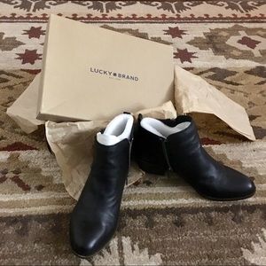 Lucky brand black basel boot